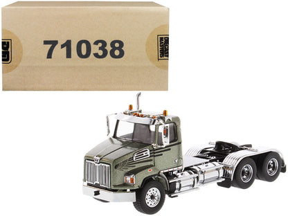 Western Star 4700 SB Tandem Day Cab Tractor Metallic Olive Green 1/50 Diecast Model by Diecast Masters  free shipping USA