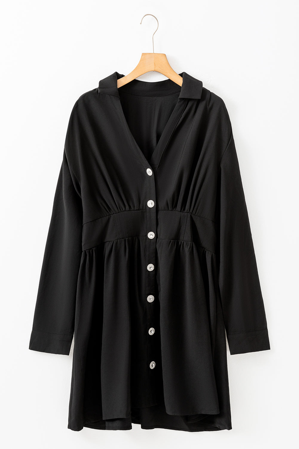 Leia Long Sleeve Shirt Mini Dress by Poppy Lee Lane