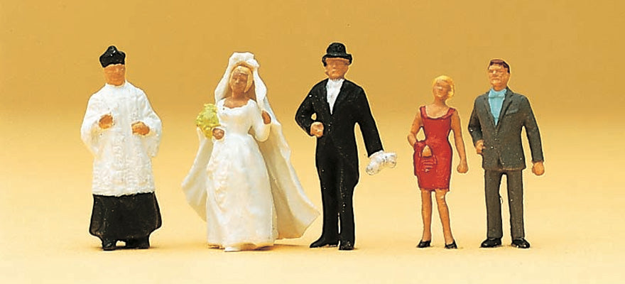 Preiser 14058 HO Scale Catholic Wedding Group Figures