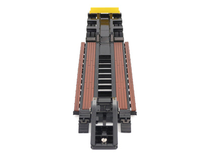 Trail King TK120 Hydraulic Detachable Gooseneck Lowboy Trailer Black (Outrigger Version) "Transport Series" 1/50 Diecast Model by Diecast Masters