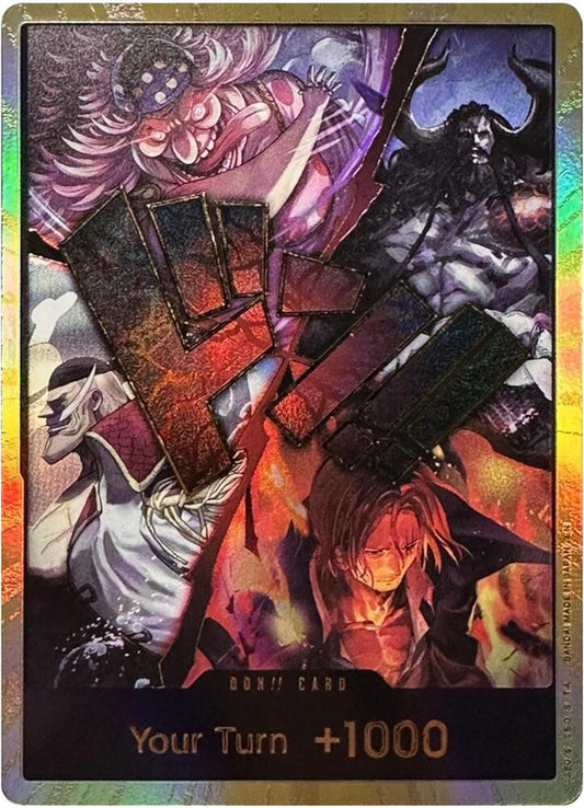 DON!! Card (Alternate Art) (The Four Emperors) (Gold) [The World's Strongest Warriors]