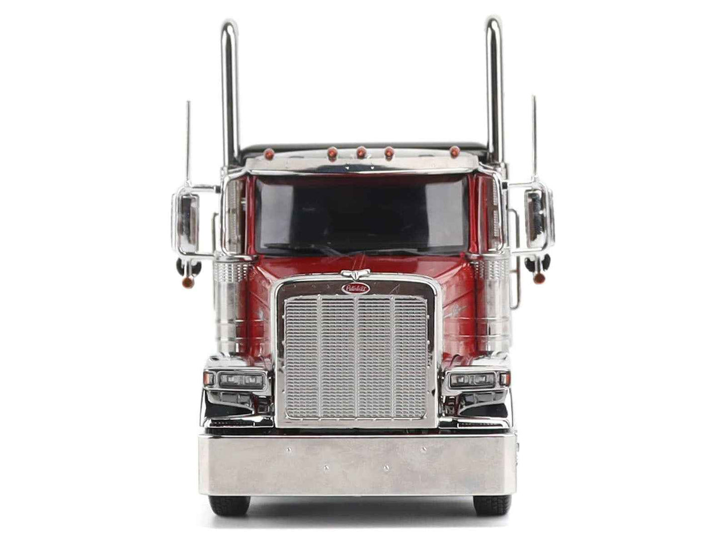 Peterbilt 589 Tridem-Axle Legendary Package Truck Tractor with 58" Sleeper Legendary Red "Transport Series" 1/32 Diecast Model by Diecast Masters
