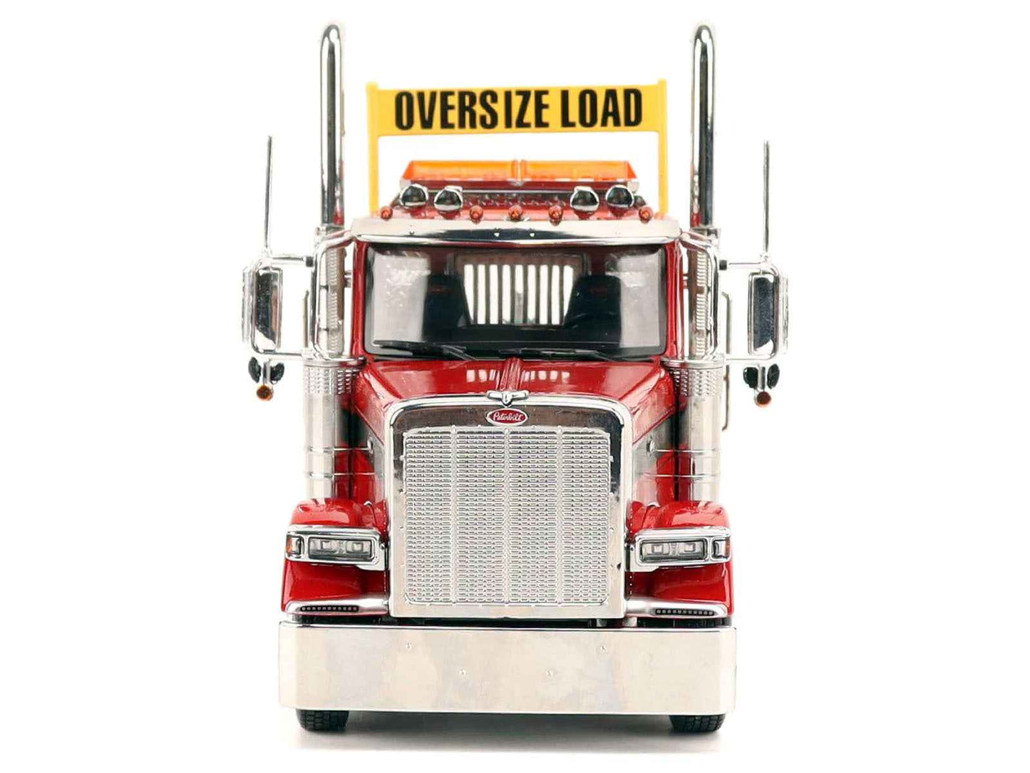 Peterbilt 589 Tridem-Axle Truck Tractor with Day Cab Legendary Red "Transport Series" 1/32 Diecast Model by Diecast Masters