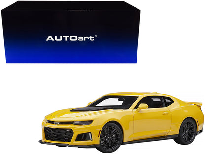 Chevrolet Camaro ZL1 Bright Yellow 1/18 Model Car by Autoart  free shipping USA