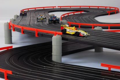 AFX 4 Lane Super International MegaG+ Ho Slot Car Race Set Mega G+ AFX21018