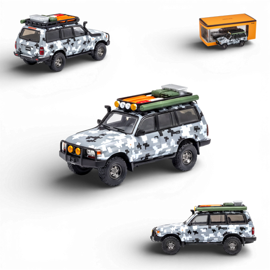 GCD Toyota Land Cruiser LC80 Digital Camouflage - Accessories Included 1:64
