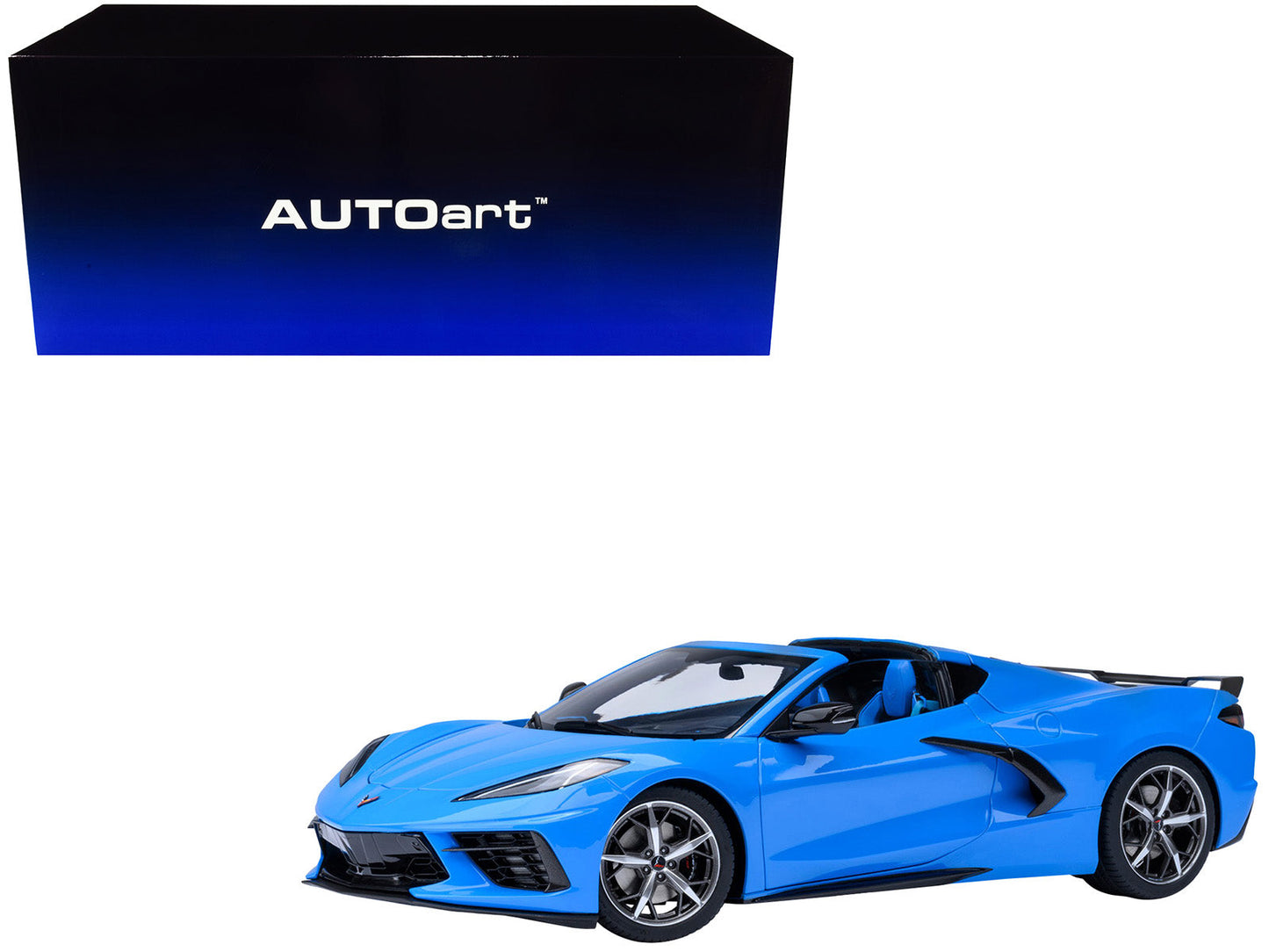 2020 Chevrolet Corvette C8 Stingray Rapid Blue 1/18 Model Car by Autoart  free shipping USA