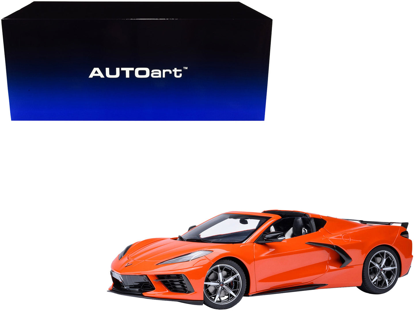 2020 Chevrolet Corvette C8 Stingray Sebring Orange 1/18 Model Car by Autoart  free shipping USA