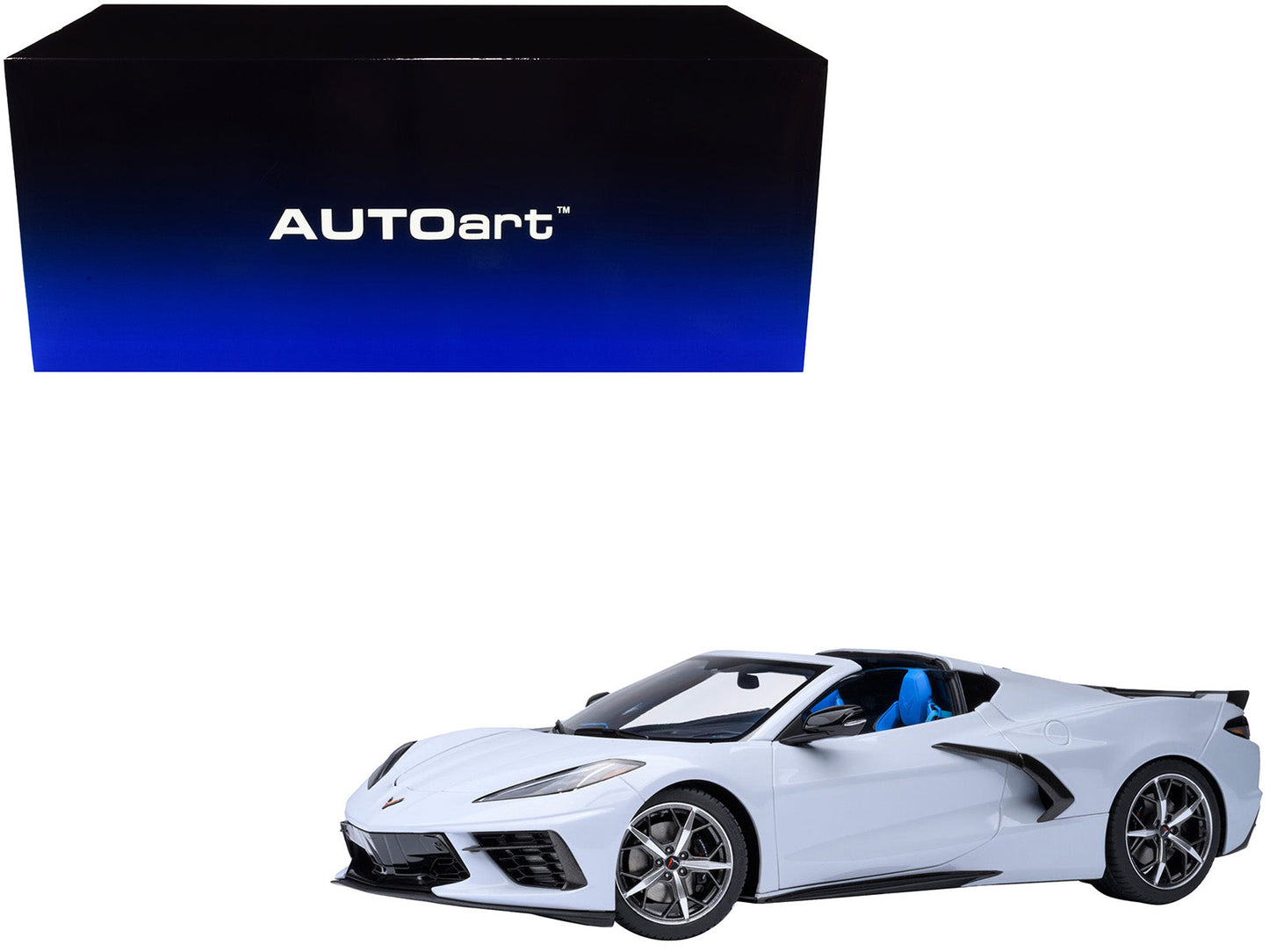 2020 Chevrolet Corvette C8 Stingray Ceramic Matrix Gray Metallic 1/18 Model Car by Autoart  free shipping USA