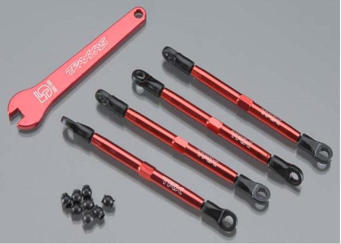 Traxxas 7138X Aluminum Toe Links Red 1/16 E-Revo Summit Grave Digger