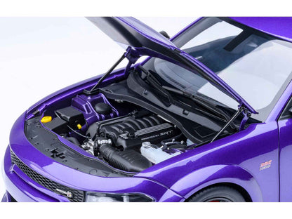 Dodge Charger Scat Pack Widebody Plum Crazy Purple Metallic 1/18 Model Car by Autoart