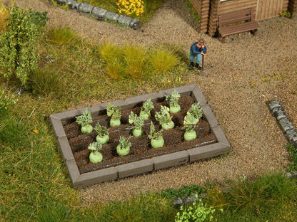 Noch 13214 HO Scale Garden Plot Edging Only -- Fits Noch Assembled Garden Plots
