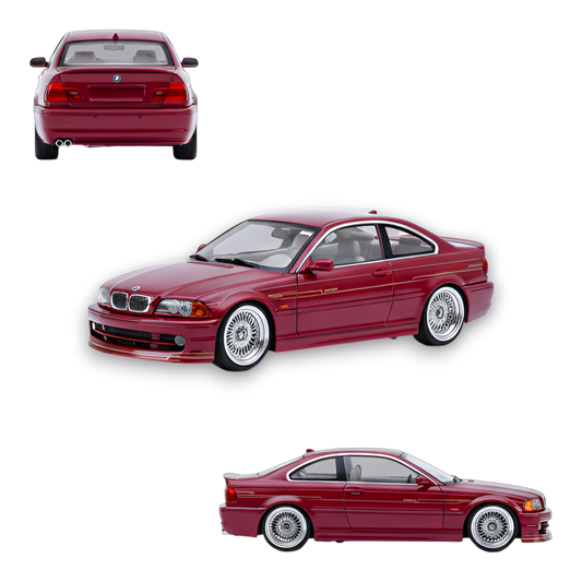 YM Model BMW E46 Alpina B3 Deep Wine Red 1:64