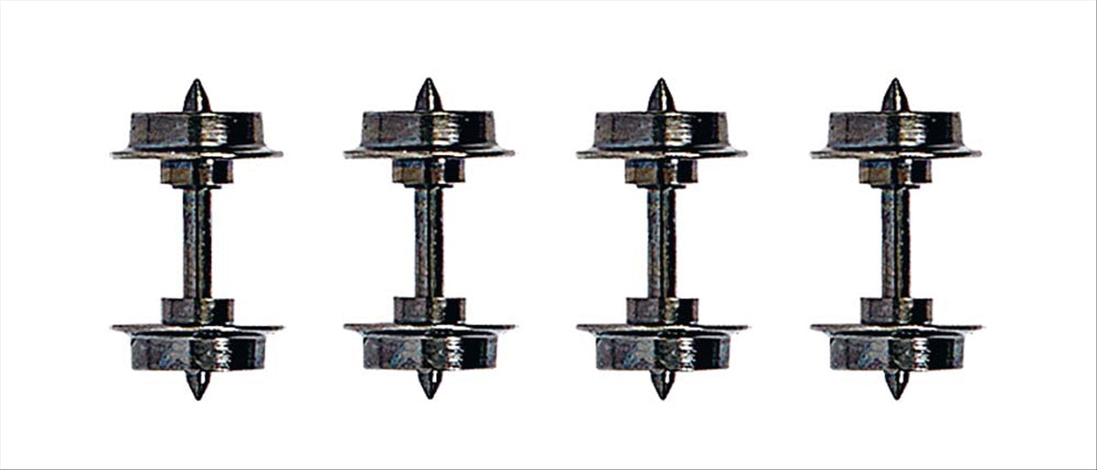 Busch 12299 HOn2 Scale Feldbahn Metal Wheelsets, pkg(4)