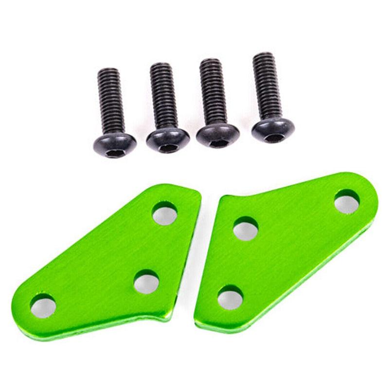Traxxas 9636G Aluminum Steering Block Arms Green (2) : Sledge