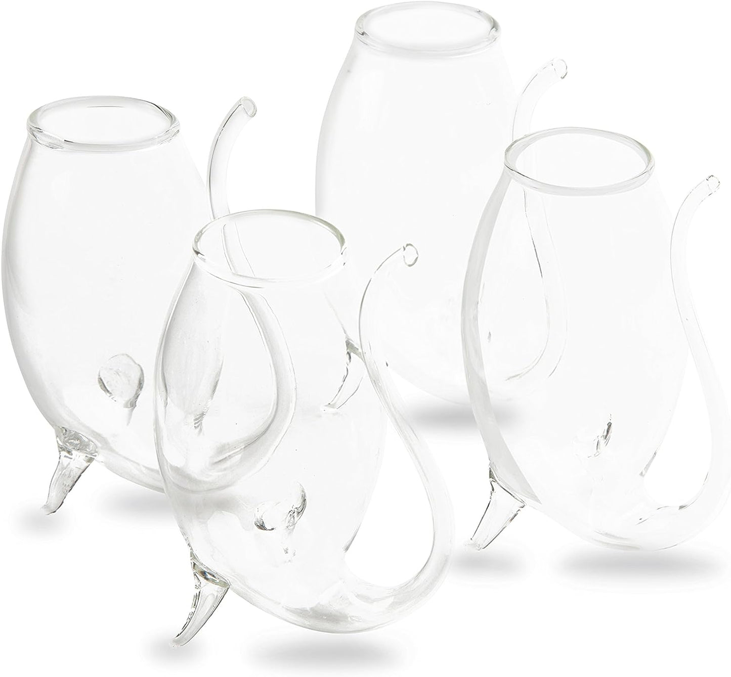 Crystal Port and Dessert Wine Sippers, Dry Sherry, Cordial, Aperitif & Nosing Copitas Tasting Glass - Dinner Drink Glassware Glasses | Set of 4 - 3 oz Sipper | - The Wine Savant by The Wine Savant