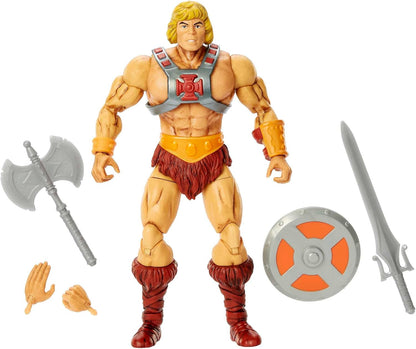 Masters of the Universe Masterverse He-Man Action Figure, 40th Anniversary Figure with Accessories, Motu Character Toy Collectible