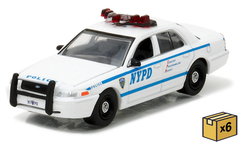 Greenlight 42771-CASE 1/64 NYPD 2011 Ford Crown Victoria Case
