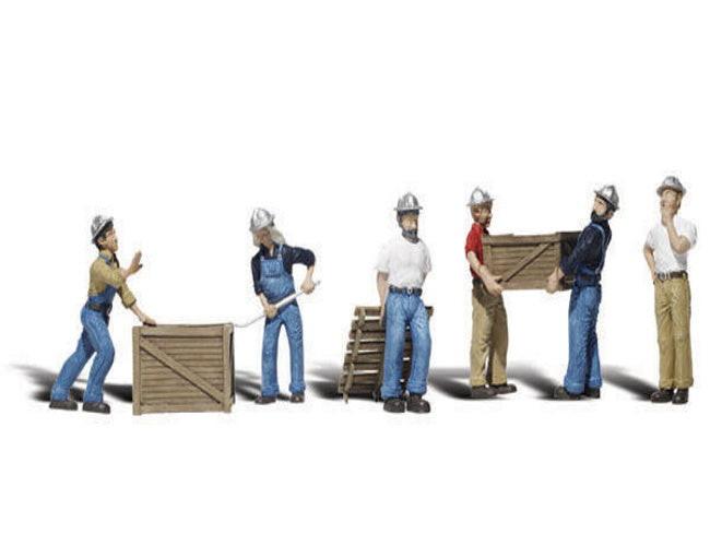 Woodland Scenics A2123 N Train Figures Dock Workers