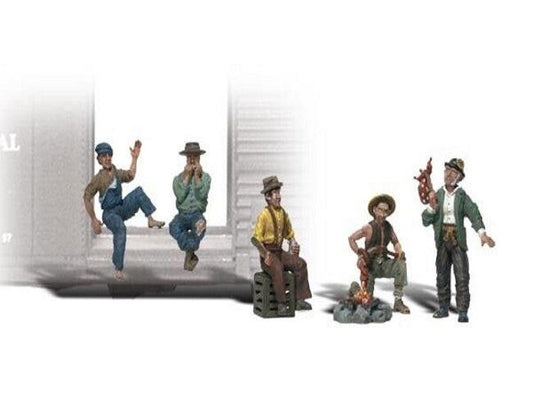 Woodland Scenics A2138 N Train Figures Hobos