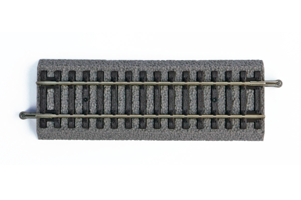Piko 55402 HO Scale Roadbed Straight Track 119mm, Box of 6