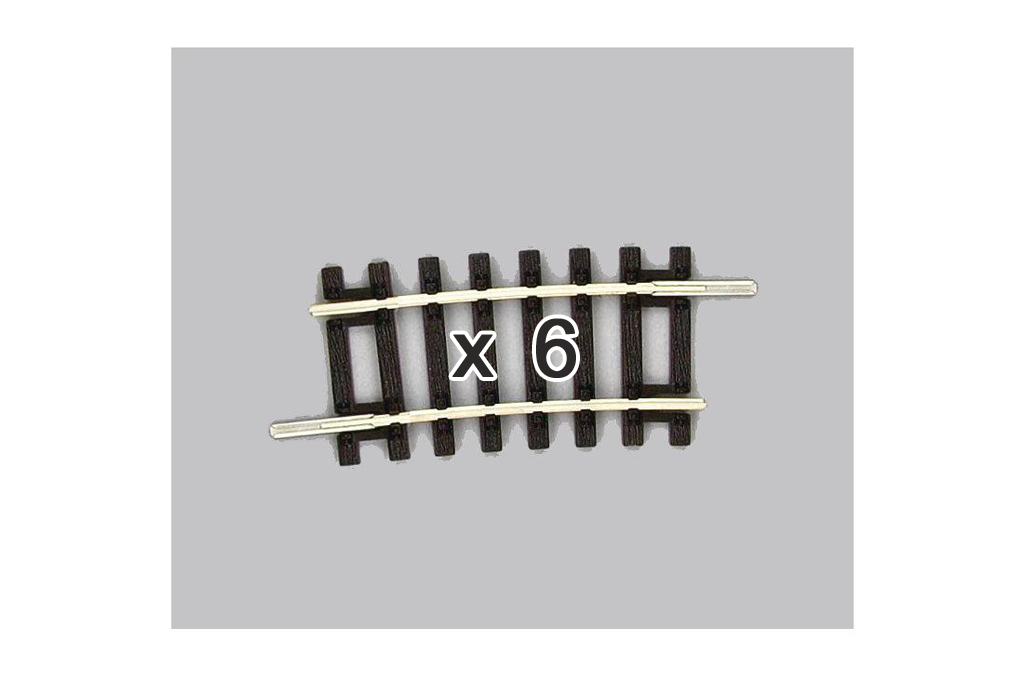 Piko 55252 HO Scale Curved Track R2 7.5 Degrees, Box of 6