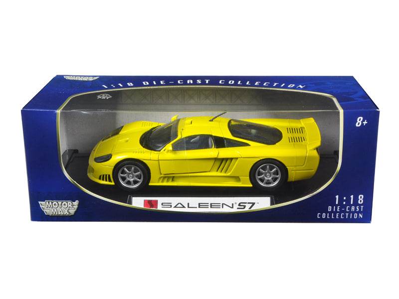 Saleen S7 Yellow 1/18 Diecast Model Car by Motormax  free shipping USA