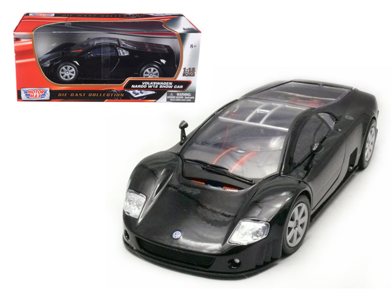 Volkswagen Nardo W12 Show Car Black 1/18 Diecast Model Car by Motormax  free shipping USA