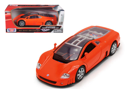 Volkswagen Nardo W12 Show Car Orange 1/18 Diecast Model Car by Motormax  free shipping USA