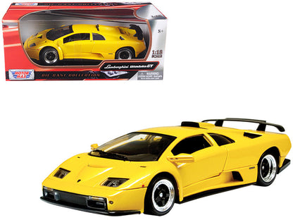 Lamborghini Diablo GT Yellow 1/18 Diecast Model Car by Motormax  free shipping USA