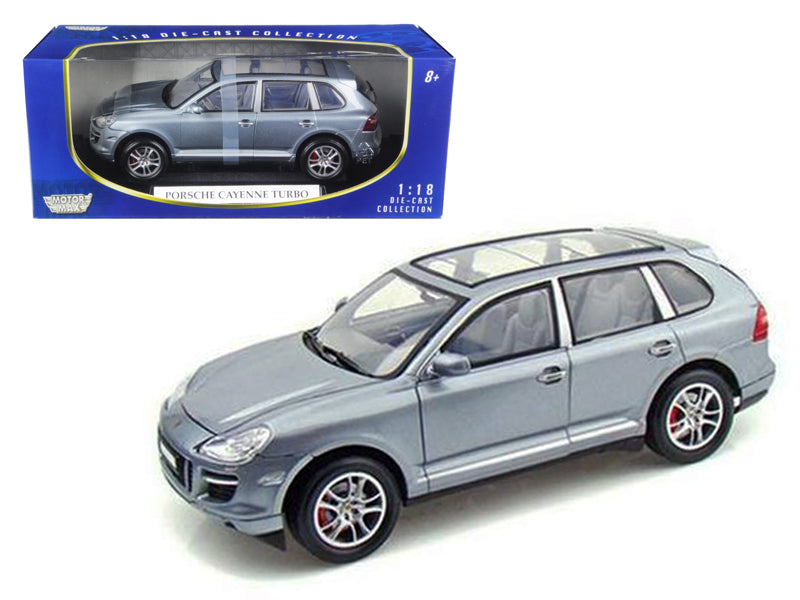 2008 Porsche Cayenne Turbo Silver 1/18 Diecast Model Car by Motormax  free shipping USA