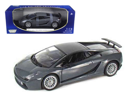Lamborghini Gallardo Superleggera Grey 1/18 Diecast Model Car by Motormax  free shipping USA