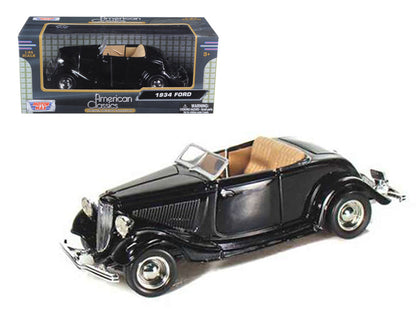 1934 Ford Coupe Convertible Black 1/24 Diecast Model Car by Motormax  free shipping USA