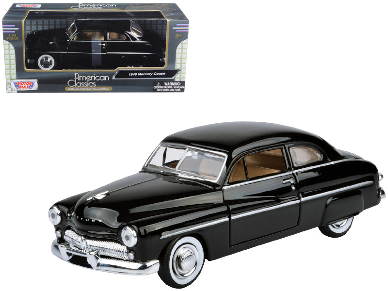 1949 Mercury Black 1/24 Diecast Model Car by Motormax  free shipping USA