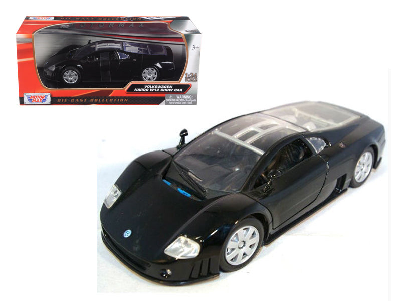 Volkswagen Nardo W12 Show Car Black 1/24 Diecast Model Car by Motormax  free shipping USA