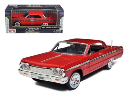 1964 Chevrolet Impala Red 1/24 Diecast Model Car by Motormax  free shipping USA