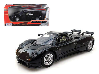 Pagani Zonda C12 Black 1/24 Diecast Car Model by Motormax  free shipping USA