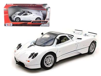Pagani Zonda C12 White 1/24 Diecast Car Model by Motormax  free shipping USA