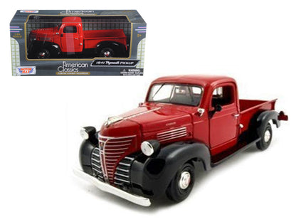1941 Plymouth Pickup Red 1/24 Diecast Model Car by Motormax  free shipping USA