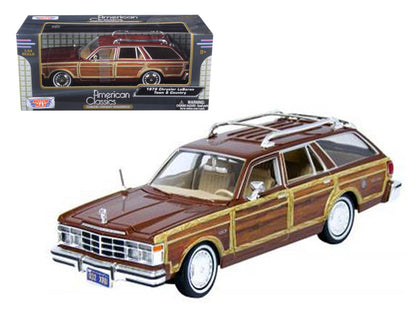 1979 Chrysler Lebaron Town and Country Burgundy 1/24 Diecast Model Car by Motormax  free shipping USA