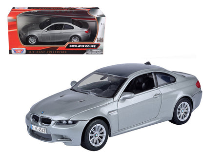 BMW M3 Coupe Gray Metallic 1/24 Diecast Model Car by Motormax  free shipping USA