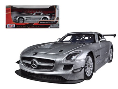 Mercedes SLS AMG GT3 Silver 1/24 Diecast Car Model by Motormax  free shipping USA