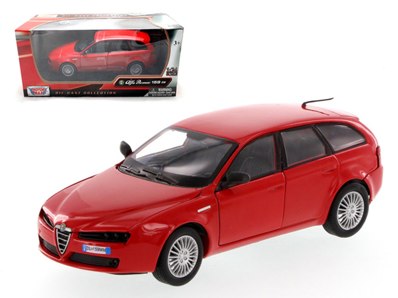 Alfa Romeo 159 SW Red 1/24 Diecast Car Model by Motormax  free shipping USA
