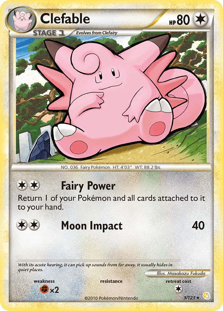 Clefable (3/123) [HeartGold & SoulSilver: Base Set]
