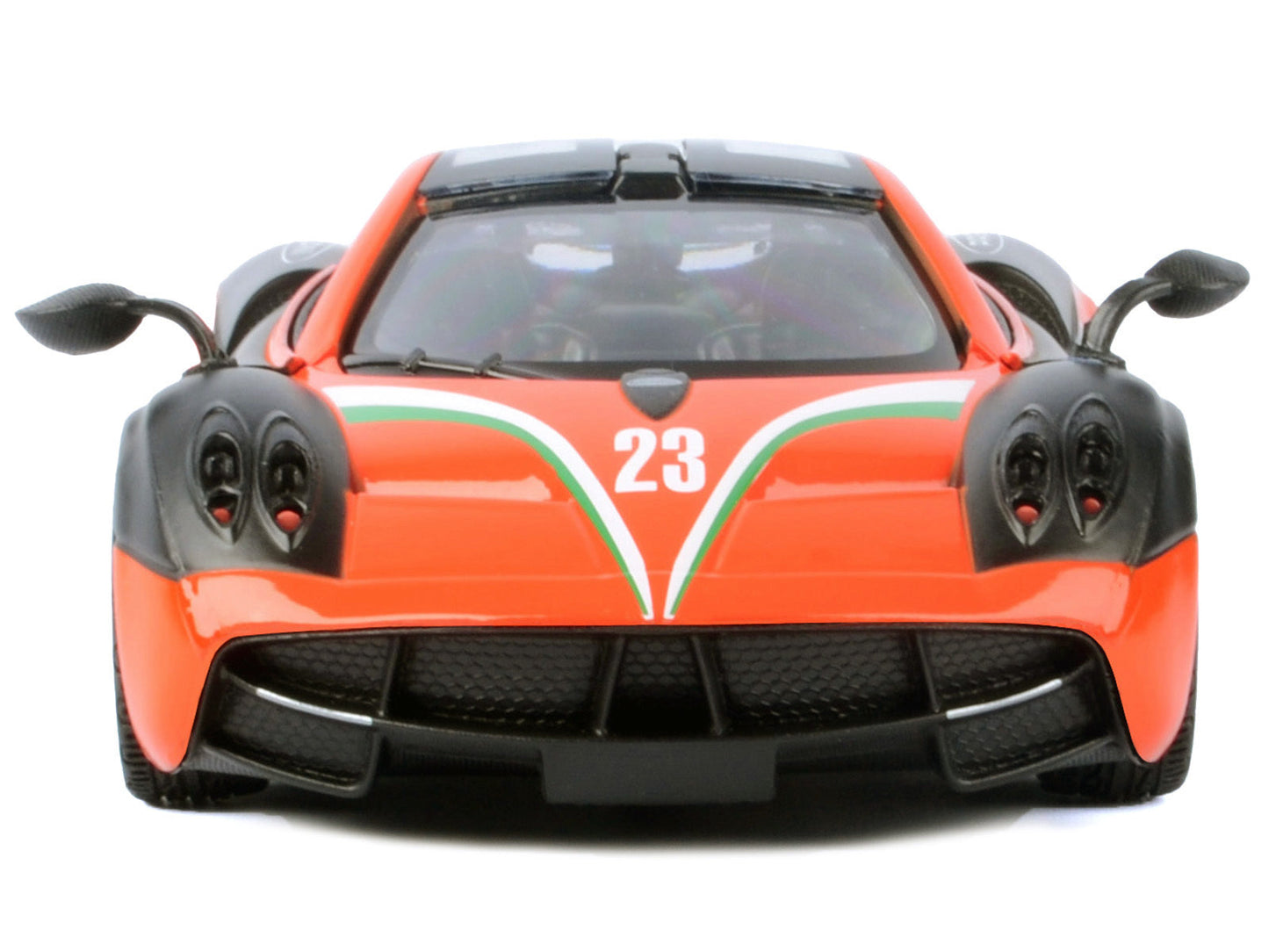 Top-Pick | Pagani Huayra #23 Orange and Black with Stripes "GT Racing" Series 1/24 Diecast Model Car by Motormax