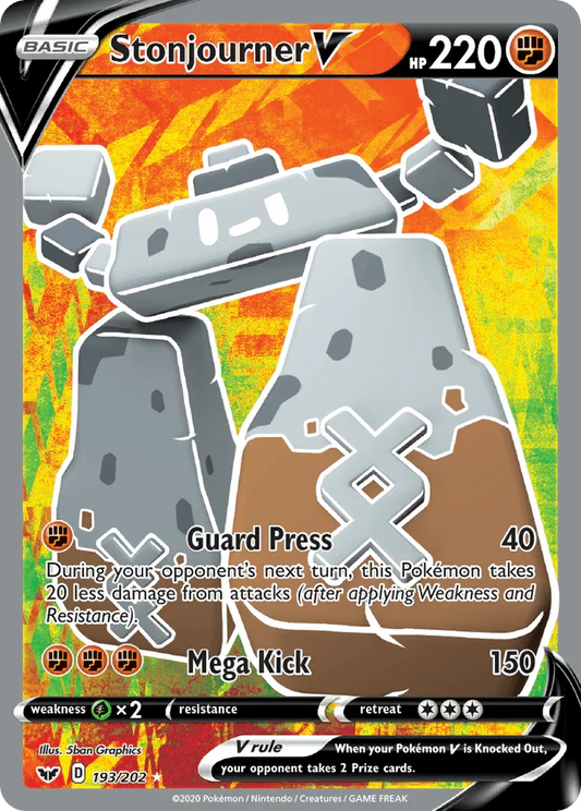 Stonjourner V (193/202) [Sword & Shield: Base Set]