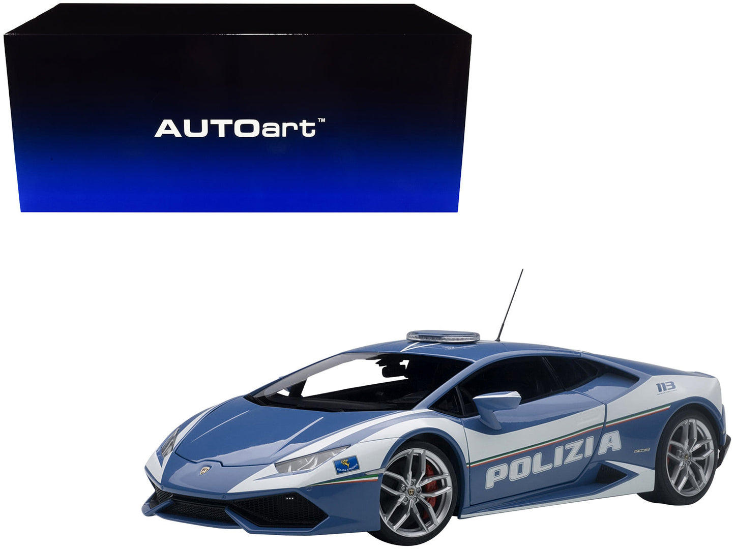 Lamborghini Huracan LP610 Police Car 1/18 Model Car by Autoart  free shipping USA