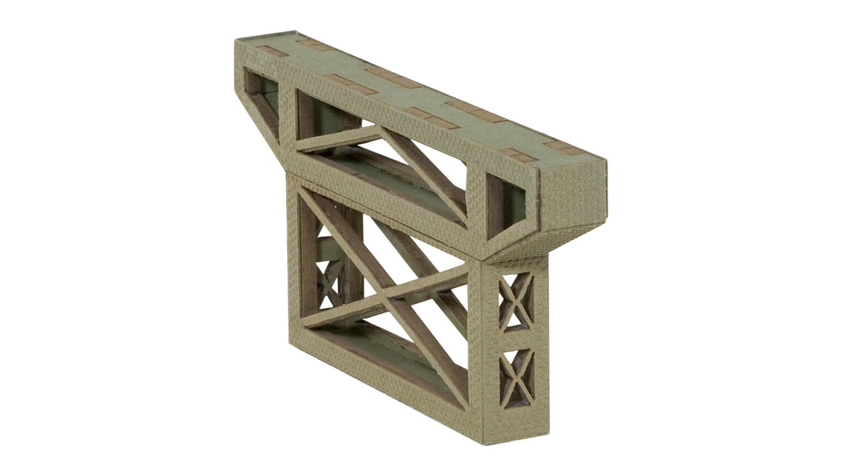 Noch 67031 HO Scale Steel Truss Bridge Pier Laser-Cut Kit