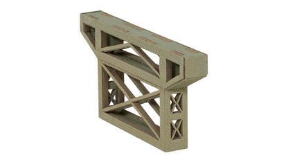 Noch 67031 HO Scale Steel Truss Bridge Pier Laser-Cut Kit