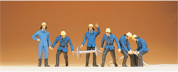 Preiser 14204 HO Scale Firemen Set #5 Figure Set